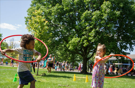 kids playing in park kids playing in park