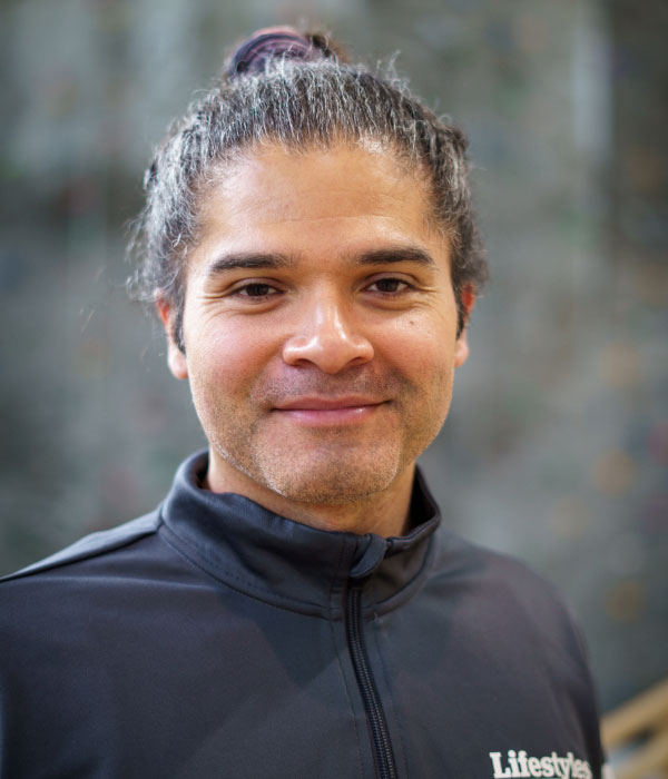 Hispanic male smiling